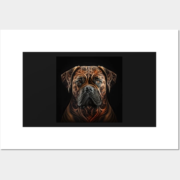 A Fractal Design of A Bullmastiff Wall Art by daniel4510